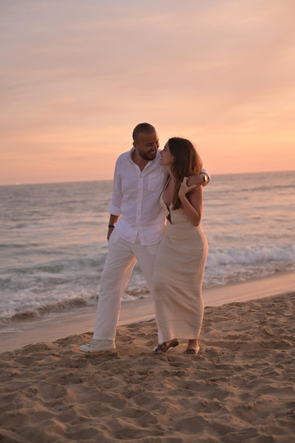 Samah and Marwa at the beach